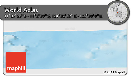 Physical Panoramic Map of the Area around 11° 20' 3" S, 125° 1' 30" E