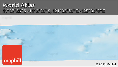 Physical Panoramic Map of the Area around 11° 20' 3" S, 125° 1' 30" E