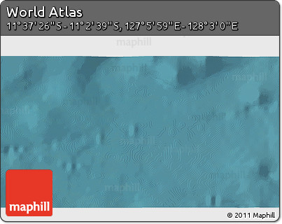 Satellite 3D Map of the Area around 11° 20' 3" S, 127° 34' 30" E