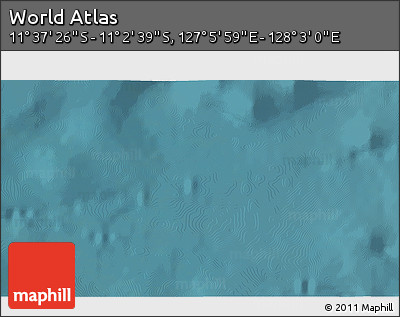 Satellite 3D Map of the Area around 11° 20' 3" S, 127° 34' 30" E