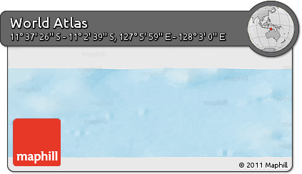 Physical Panoramic Map of the Area around 11° 20' 3" S, 127° 34' 30" E