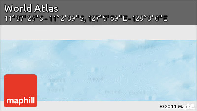Physical Panoramic Map of the Area around 11° 20' 3" S, 127° 34' 30" E