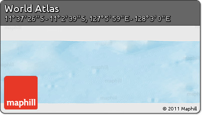 Physical Panoramic Map of the Area around 11° 20' 3" S, 127° 34' 30" E