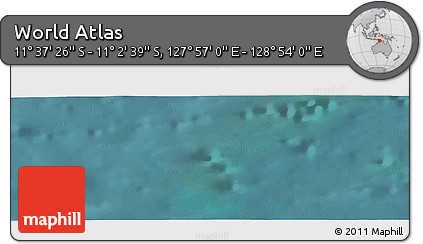 Satellite Panoramic Map of the Area around 11° 20' 3" S, 128° 25' 30" E