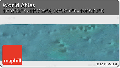 Satellite Panoramic Map of the Area around 11° 20' 3" S, 128° 25' 30" E