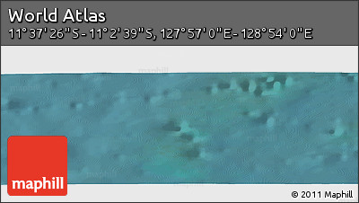 Satellite Panoramic Map of the Area around 11° 20' 3" S, 128° 25' 30" E