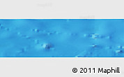 Shaded Relief Panoramic Map of the area around 11° 20' 3" S, 128° 16' 30" W