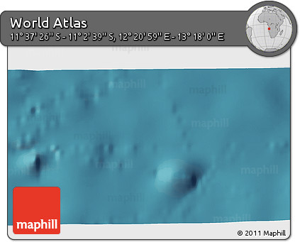 Satellite 3D Map of the Area around 11° 20' 3" S, 12° 49' 29" E
