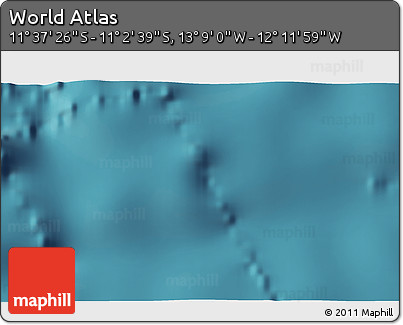 Satellite 3D Map of the Area around 11° 20' 3" S, 12° 40' 30" W