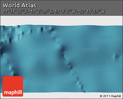 Satellite 3D Map of the Area around 11° 20' 3" S, 12° 40' 30" W