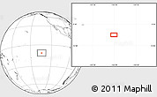 Blank Location Map of the area around 11° 20' 3" S, 134° 13' 29" W