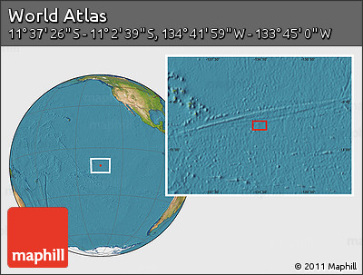 Satellite Location Map of the Area around 11° 20' 3" S, 134° 13' 29" W
