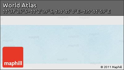 Physical Panoramic Map of the Area around 11° 20' 3" S, 135° 13' 29" E