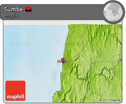 Physical 3D Map of Sumbe