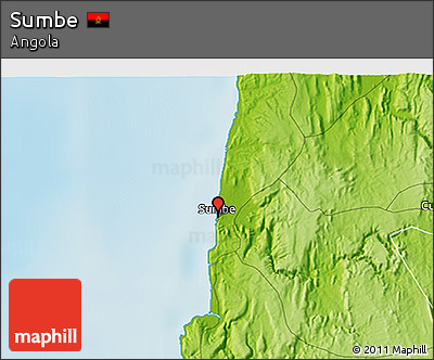Physical 3D Map of Sumbe