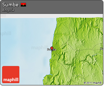 Physical 3D Map of Sumbe