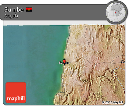 Satellite 3D Map of Sumbe