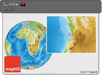 Physical Location Map of Sumbe