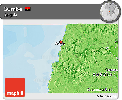 Political Panoramic Map of Sumbe