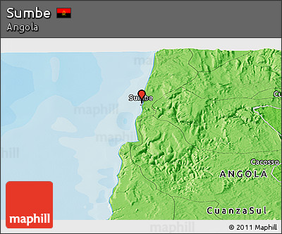 Political Panoramic Map of Sumbe