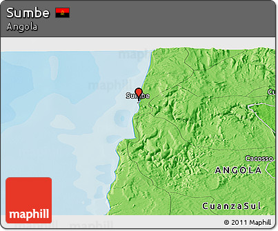Political Panoramic Map of Sumbe
