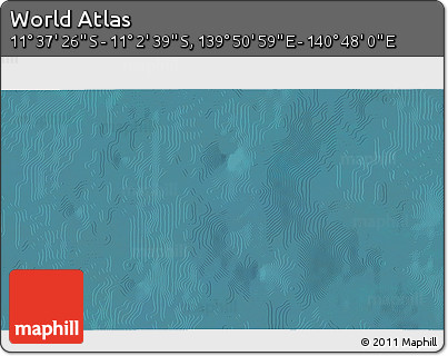 Satellite 3D Map of the Area around 11° 20' 3" S, 140° 19' 29" E