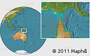 Satellite Location Map of the area around 11° 20' 3" S, 143° 43' 29" E