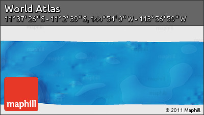 Political Panoramic Map of the Area around 11° 20' 3" S, 144° 25' 30" W