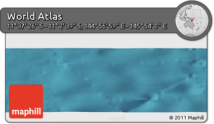 Satellite Panoramic Map of the Area around 11° 20' 3" S, 145° 25' 30" E