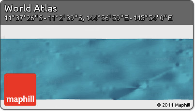 Satellite Panoramic Map of the Area around 11° 20' 3" S, 145° 25' 30" E