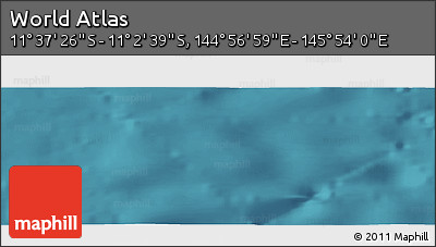 Satellite Panoramic Map of the Area around 11° 20' 3" S, 145° 25' 30" E