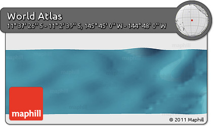 Satellite Panoramic Map of the Area around 11° 20' 3" S, 145° 16' 30" W