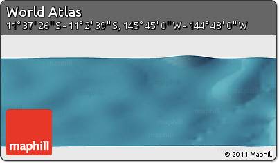 Satellite Panoramic Map of the Area around 11° 20' 3" S, 145° 16' 30" W