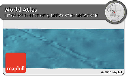 Satellite Panoramic Map of the Area around 11° 20' 3" S, 146° 16' 30" E