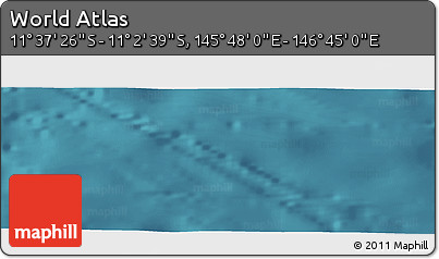 Satellite Panoramic Map of the Area around 11° 20' 3" S, 146° 16' 30" E