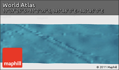 Satellite Panoramic Map of the Area around 11° 20' 3" S, 146° 16' 30" E
