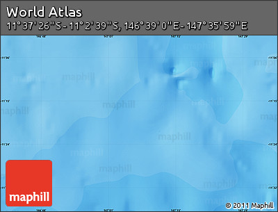 Political Map of the Area around 11° 20' 3" S, 147° 7' 30" E