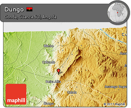 Physical 3D Map of Dungo