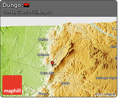 Physical 3D Map of Dungo