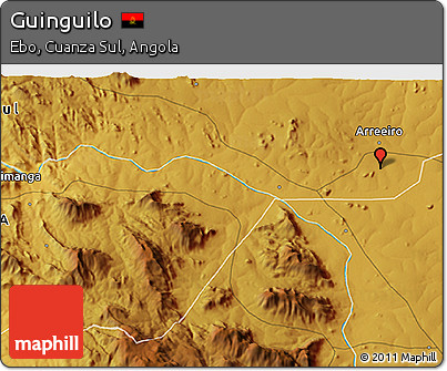 Physical 3D Map of Guinguilo