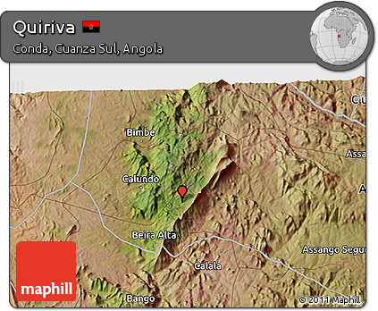Satellite 3D Map of Quiriva
