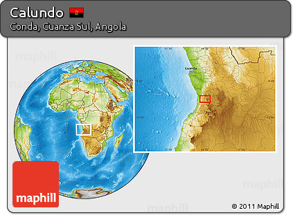 Physical Location Map of Calundo