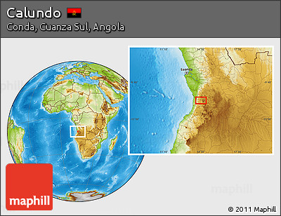 Physical Location Map of Calundo