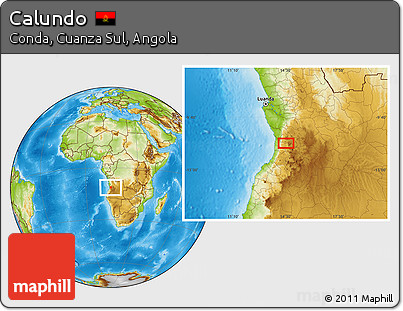 Physical Location Map of Calundo