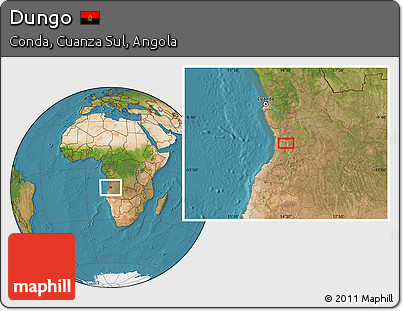 Satellite Location Map of Dungo
