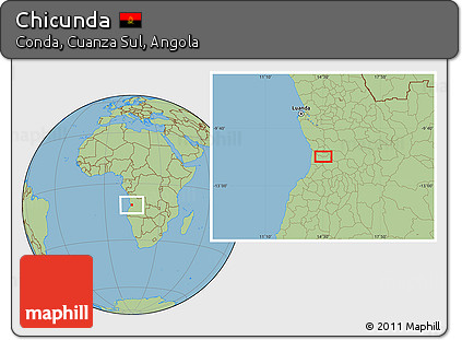 Savanna Style Location Map of Chicunda
