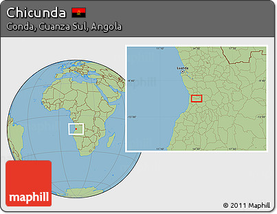 Savanna Style Location Map of Chicunda