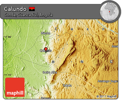 Physical Map of Calundo
