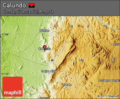 Physical Map of Calundo