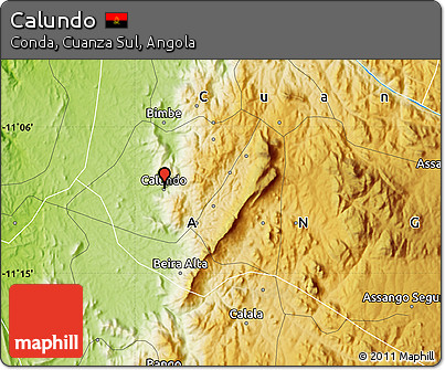 Physical Map of Calundo